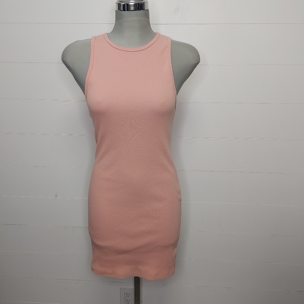 Aritzia TNA Brooke ribbed tank dress L